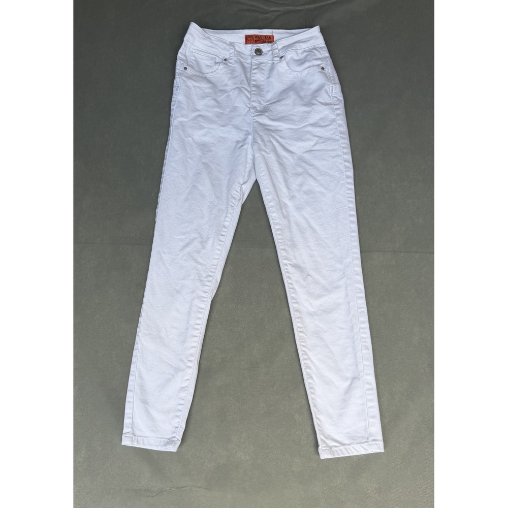 Wax Jean Butt I Love You White High Rise Skinny Jeans Size 5/27 Style 90304
